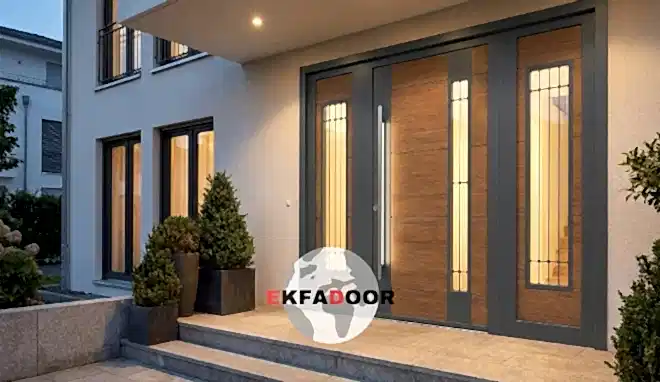 Apartman Giriş Kapısı Modelleri Güvenlik Cam ve Ferforje Trendler