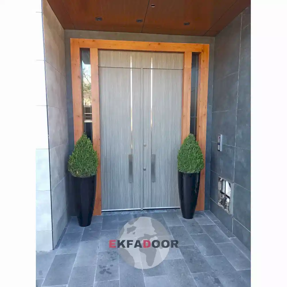 Dış İklim Kompozit ve Compact Lamine Çelik Kapılar KC-0002 - EkfaDoor