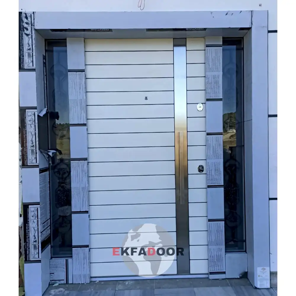 Dış İklim Kompozit ve Compact Lamine Çelik Kapılar KC-0004 Modeli- EkfaDoor