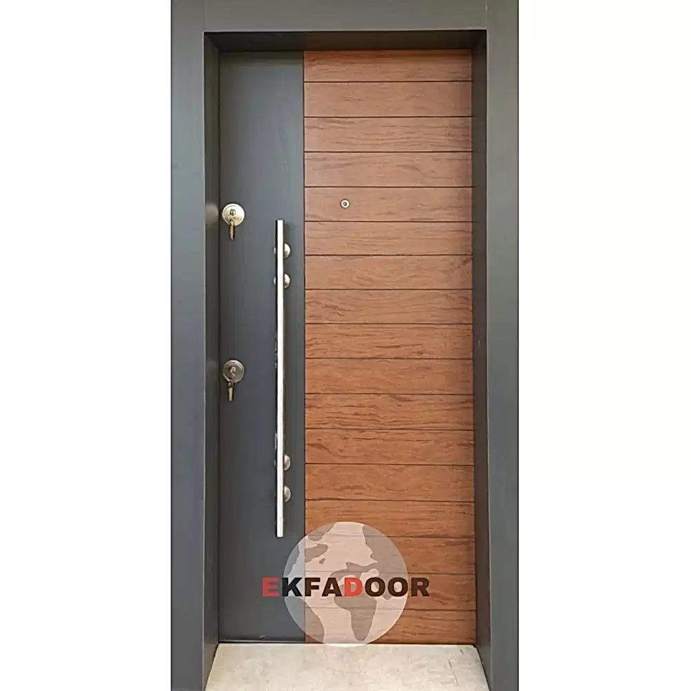 Dış İklim Kompozit ve Compact Lamine Çelik Kapılar KC-0005 - EkfaDoor