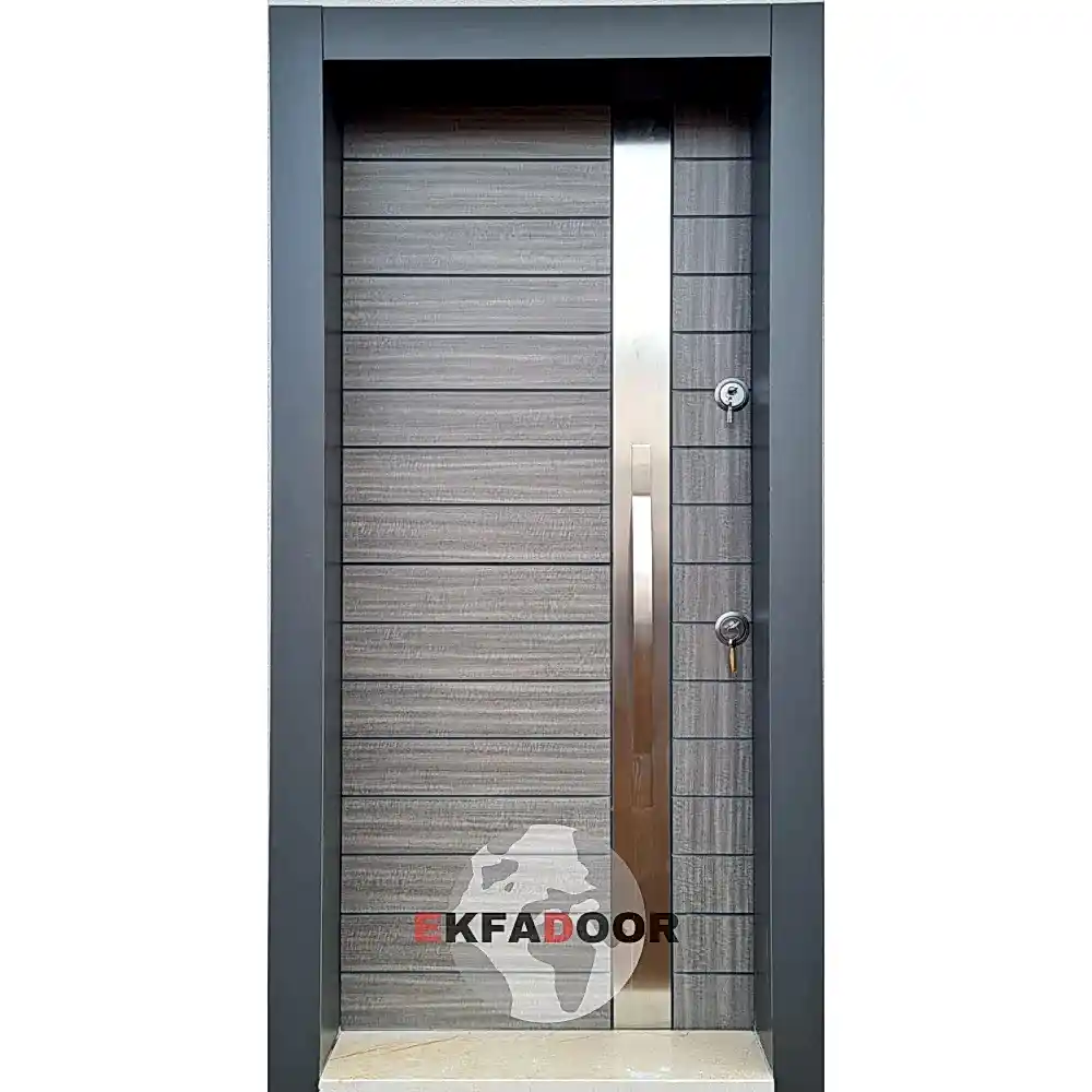 Dış İklim Kompozit ve Compact Lamine Çelik Kapılar KC-0006 - EkfaDoor