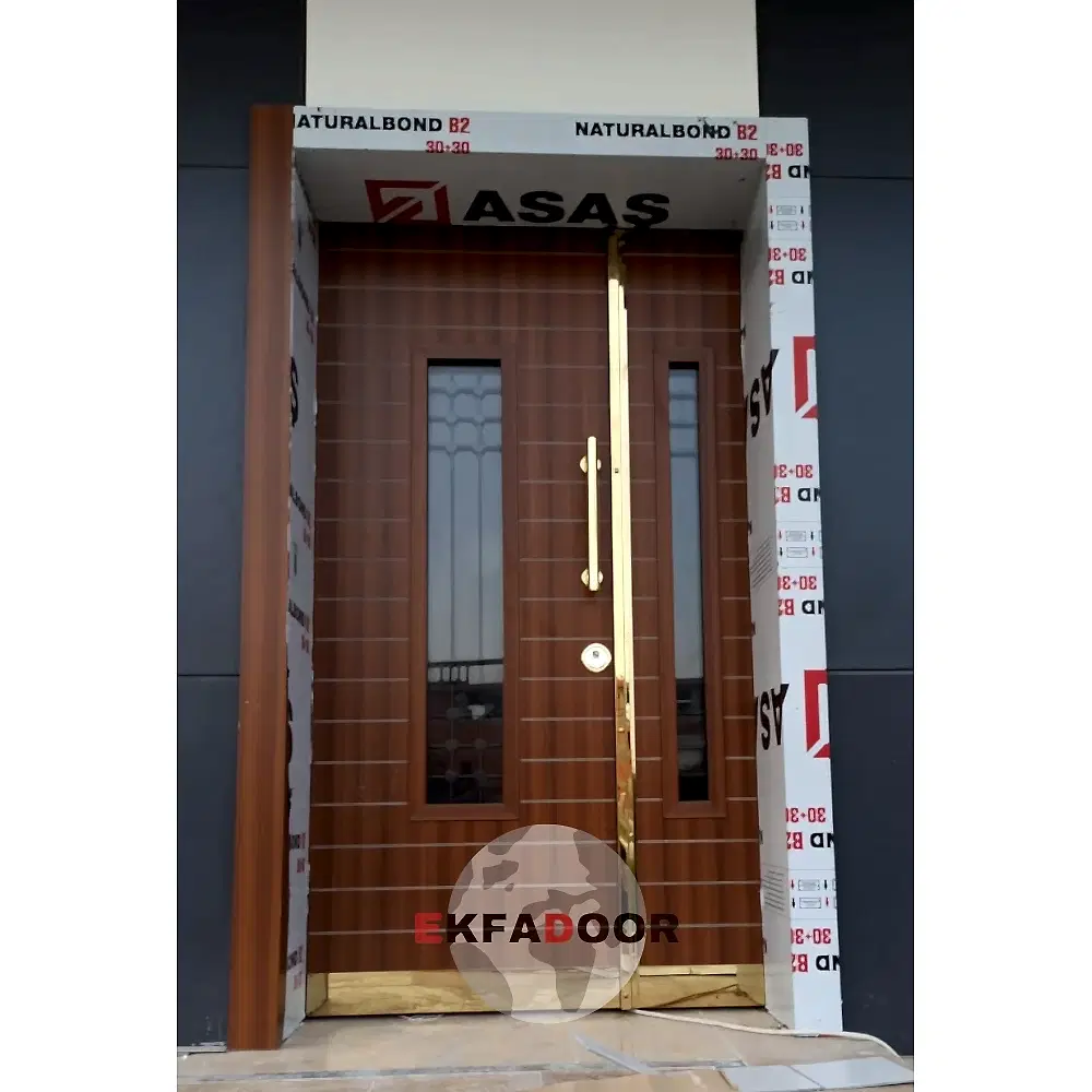 Dış İklim Kompozit ve Compact Lamine Çelik Kapılar KC-0009 - EkfaDoor