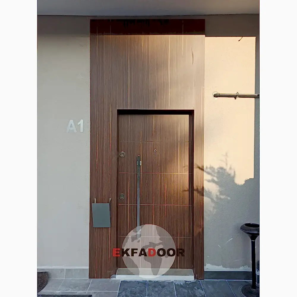 Dış İklim Kompozit ve Compact Lamine Çelik Kapılar KC-0010 Modeli- EkfaDoor
