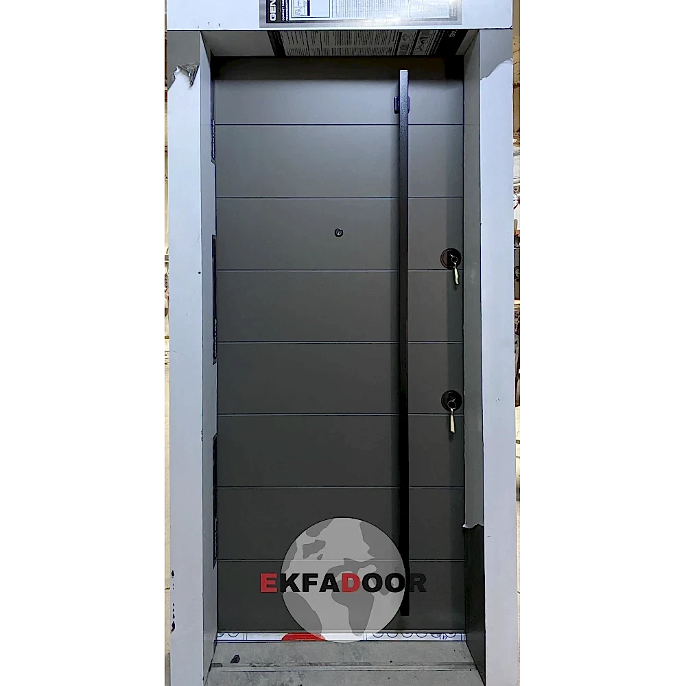 Dış İklim Kompozit ve Compact Lamine Çelik Kapılar KC-0012 - EkfaDoor