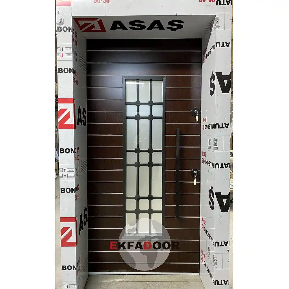Dış İklim Kompozit ve Compact Lamine Çelik Kapılar KC-0013 - EkfaDoor
