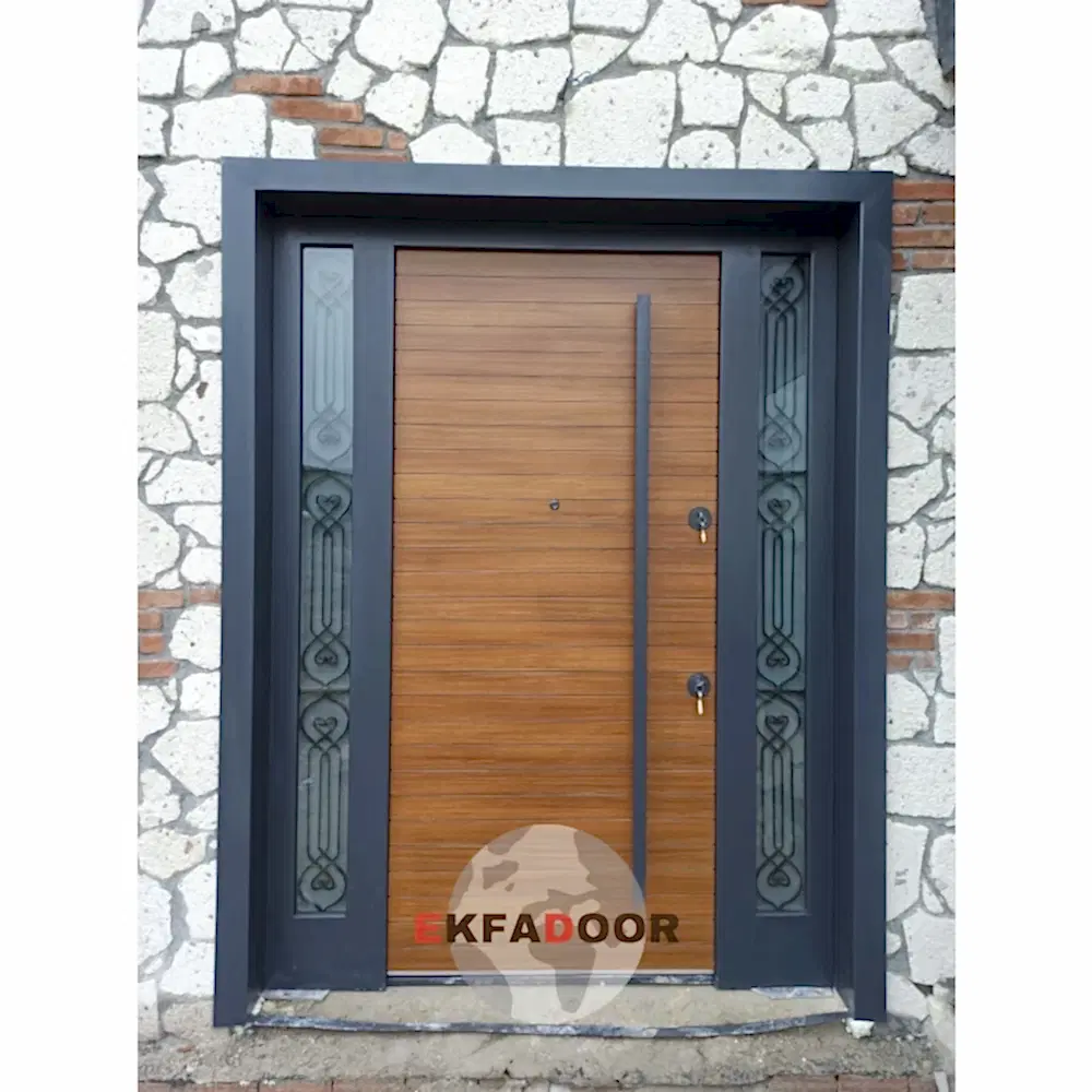 Dış İklim Kompozit ve Compact Lamine Çelik Kapılar KC-0015 - EkfaDoor