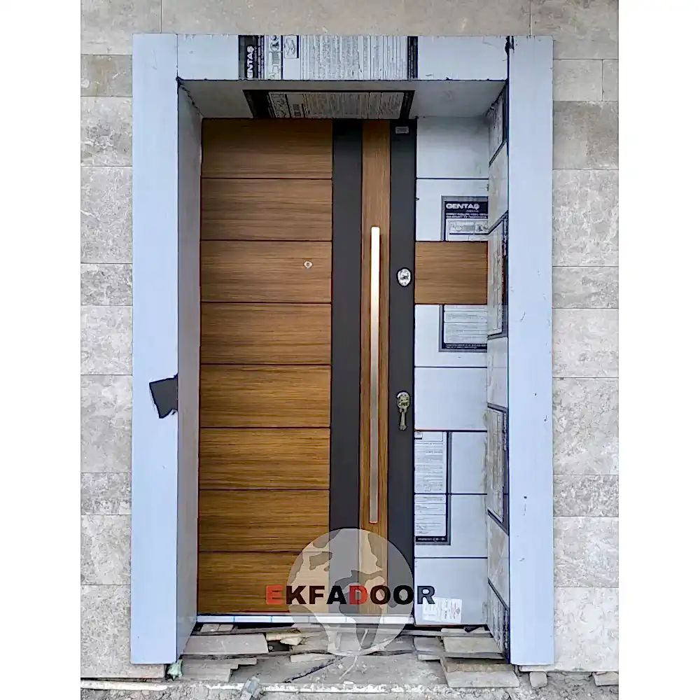 Dış İklim Kompozit ve Compact Lamine Çelik Kapılar KC-0018 - EkfaDoor