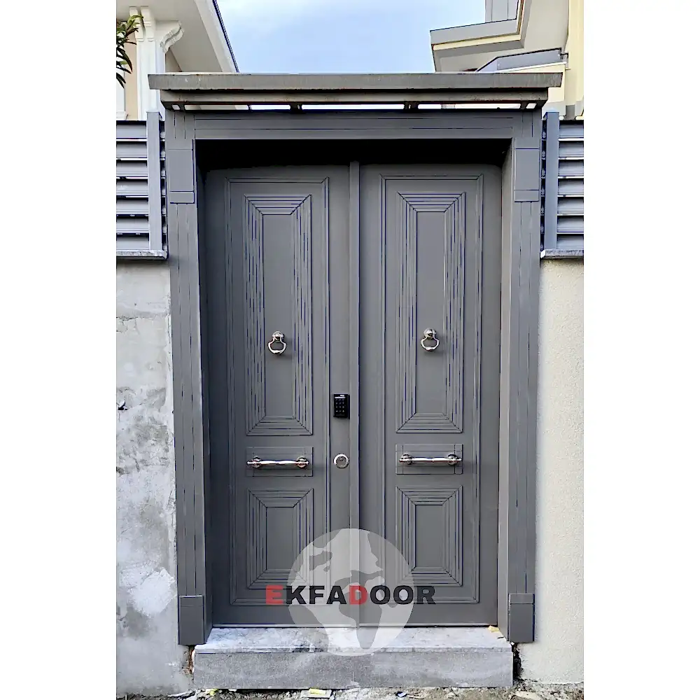 Dış İklim Kompozit ve Compact Lamine Çelik Kapılar KC-0025 - EkfaDoor