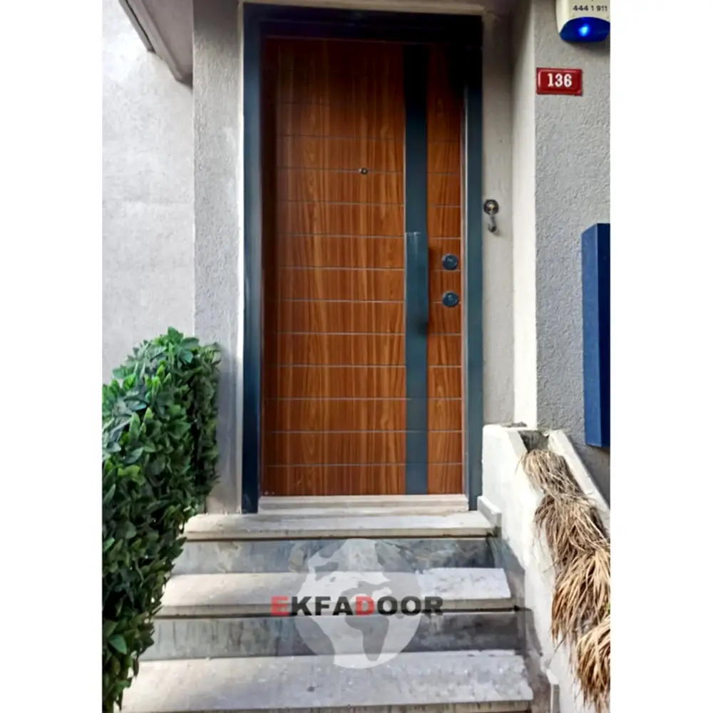 Dış İklim Kompozit ve Compact Lamine Çelik Kapılar KC-0027 - EkfaDoor