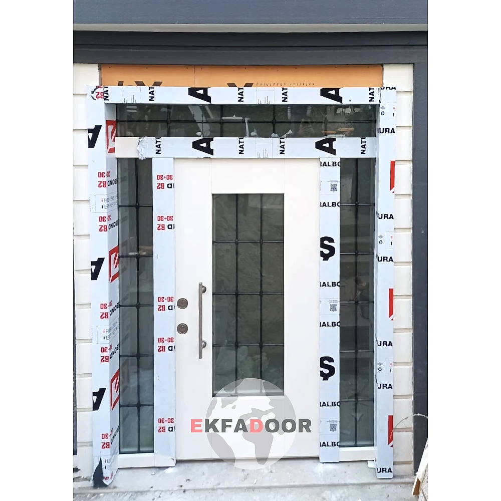 Dış İklim Kompozit ve Compact Lamine Çelik Kapılar KC-0029 - EkfaDoor