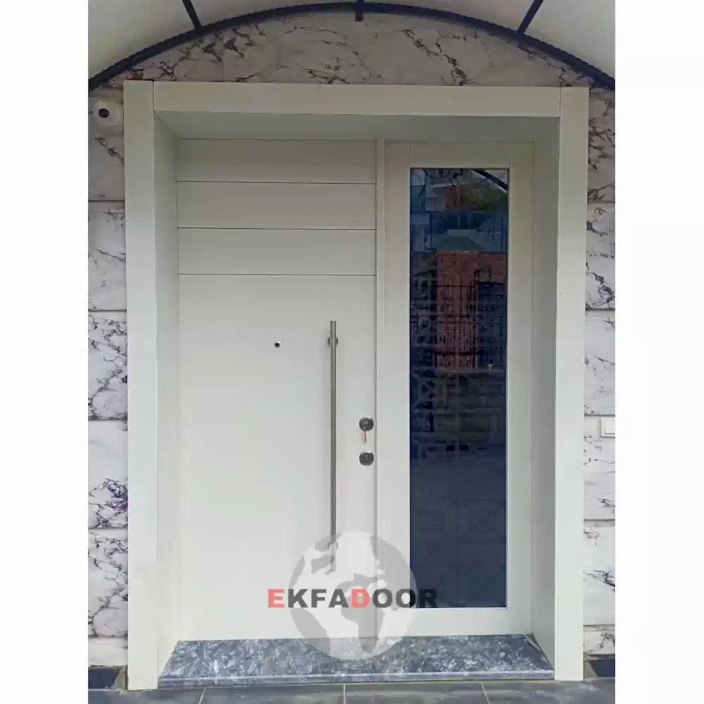Dış İklim Kompozit ve Compact Lamine Çelik Kapılar KC-0031 - EkfaDoor