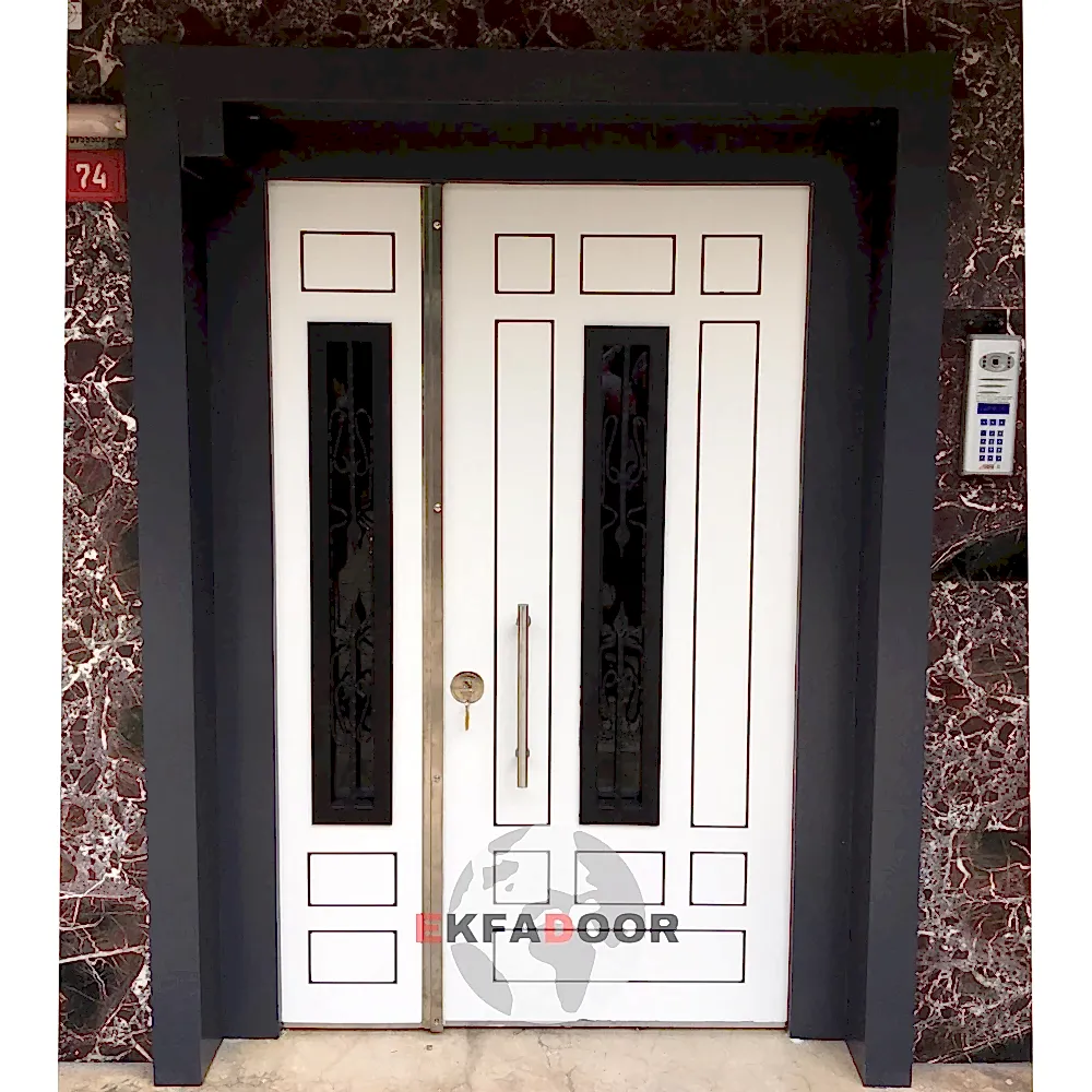 Dış İklim Kompozit ve Compact Lamine Çelik Kapılar KC-0035 - EkfaDoor