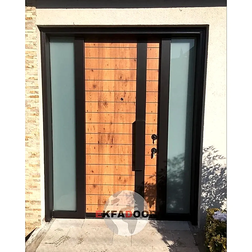 Dış İklim Kompozit ve Compact Lamine Çelik Kapılar KC-0036 - EkfaDoor
