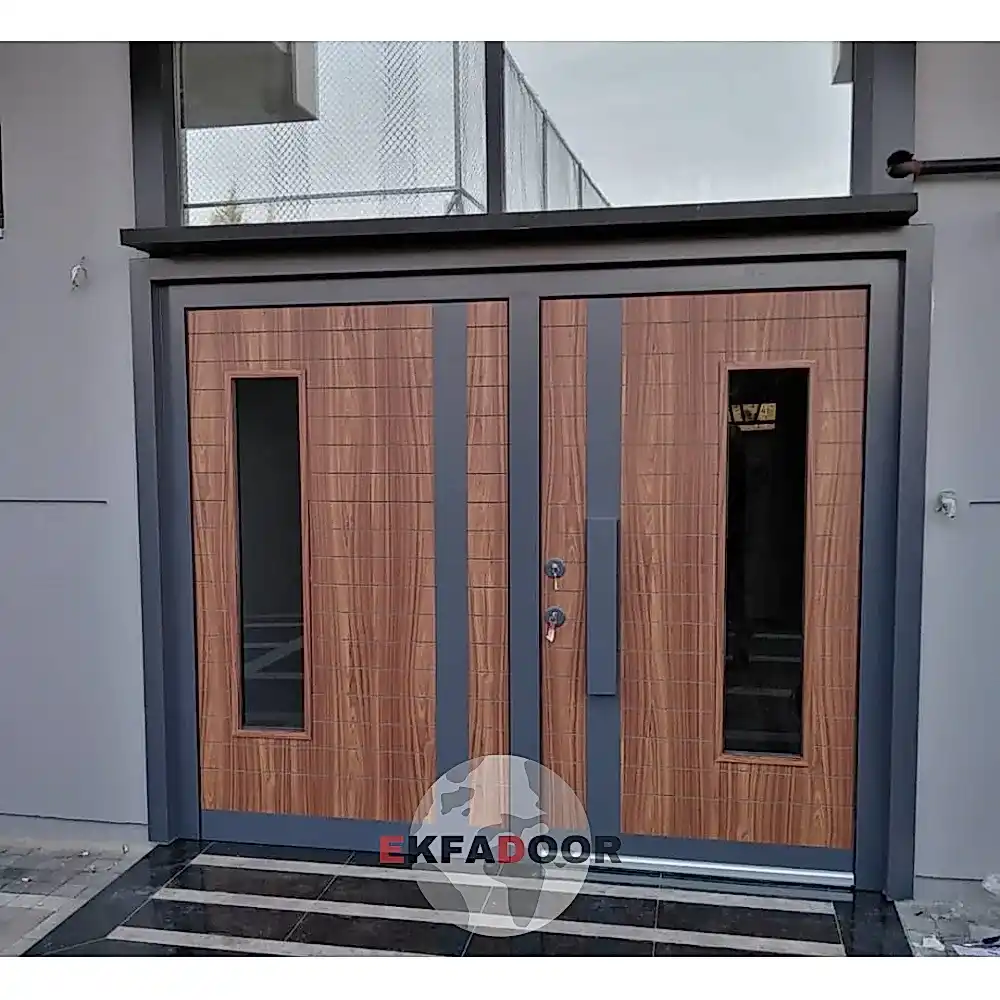 Dış İklim Kompozit ve Compact Lamine Çelik Kapılar KC-0037 - EkfaDoor
