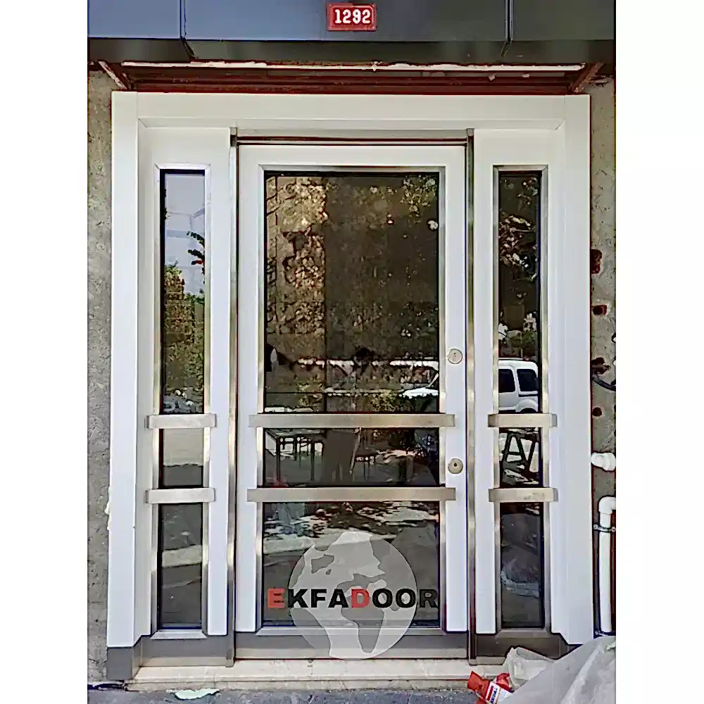Dış İklim Kompozit ve Compact Lamine Çelik Kapılar KC-0045 Modeli- EkfaDoor